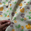 Colourful Butterflies & Flowers Linen Look Fabric, Curtain & Upholstery 140cm - image 2 - Bull Ring Fabrics