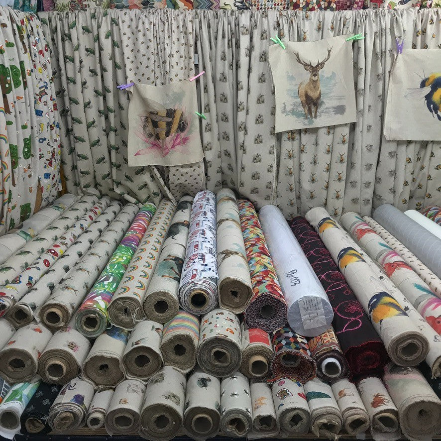 School Buildings Kids Print Cotton Fabric, Nursery Curtains & Blinds 140cm, White - image 7 - Bull Ring Fabrics