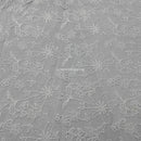 Premium Lace Embroidery Tulle/Net Lace Liberty Floral Flower Fabric, Cream