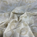 Cream Retro Spots Velvet Flocked Taffeta Fabric - image 7 - Bull Ring Fabrics