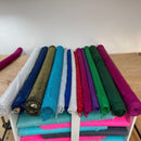 100m 3mm Round Sequin Fabric Dressmaking Costumes Shiny Dancewear Material