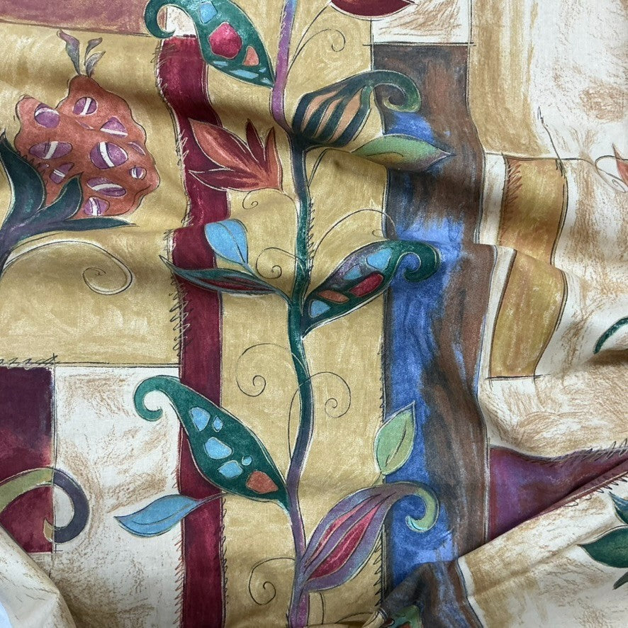 Abstract Pomegranate & Tulip Floral 100% Cotton Fabric, Upholstery 140cm - image 10 - Bull Ring Fabrics