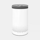 PREMIUM Brabantia 60L Laundry Bin White | Quick-Drop Lid | Removable Cotton Bag