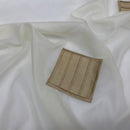 100% Polyester Voile - Gold Suede Draping Net Curtain Fabric Privacy 60", Cream