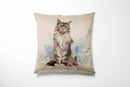 Cushion Bag Panels Animals Linen Fabric Kitten Dogs Rabbit Hare Peacocks 18x18"