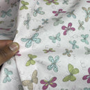 Butterflies Print 100% Cotton Craft Fabric, Pink 140cm, Dressmaking & Quilting - image 2 - Bull Ring Fabrics
