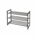 Premium 3 Tier Heavy Duty Metal Shoe Rack Stackable Storage Rack Space Saver