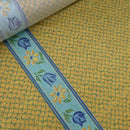 20m Sheeting Cotton Fabric Yellow Floral Diamonds Bed Duvet 72"