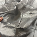 Silver Shot Black Quilted Diamonds Taffeta Fabric - image 2 - Bull Ring Fabrics