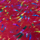 Royal Blue Rainbow Metallic Foil Taffeta Fabric - image 8 - Bull Ring Fabrics