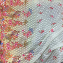 Summer Cotton Broderie Anglaise Fabric Sequin Cotton Chicken Dress, Yellow