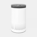 PREMIUM Brabantia 60L Laundry Bin White | Quick-Drop Lid | Removable Cotton Bag
