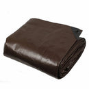 Heavy Duty 10mm Brown & Silver Tarpaulin Cover 2 Pack 12x16ft (3.65m x 4.87m)