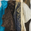 Beige Large Diamonds Quilted Taffeta Fabric - image 4 - Bull Ring Fabrics