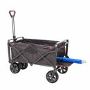 Heavy Duty XL Steel Folding Wagon & Brakes Outdoor Camping Picnic Trolley 156kg