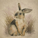 Cushion Bag Panels Animals Linen Fabric Kitten Dogs Rabbit Hare Peacocks 18x18"
