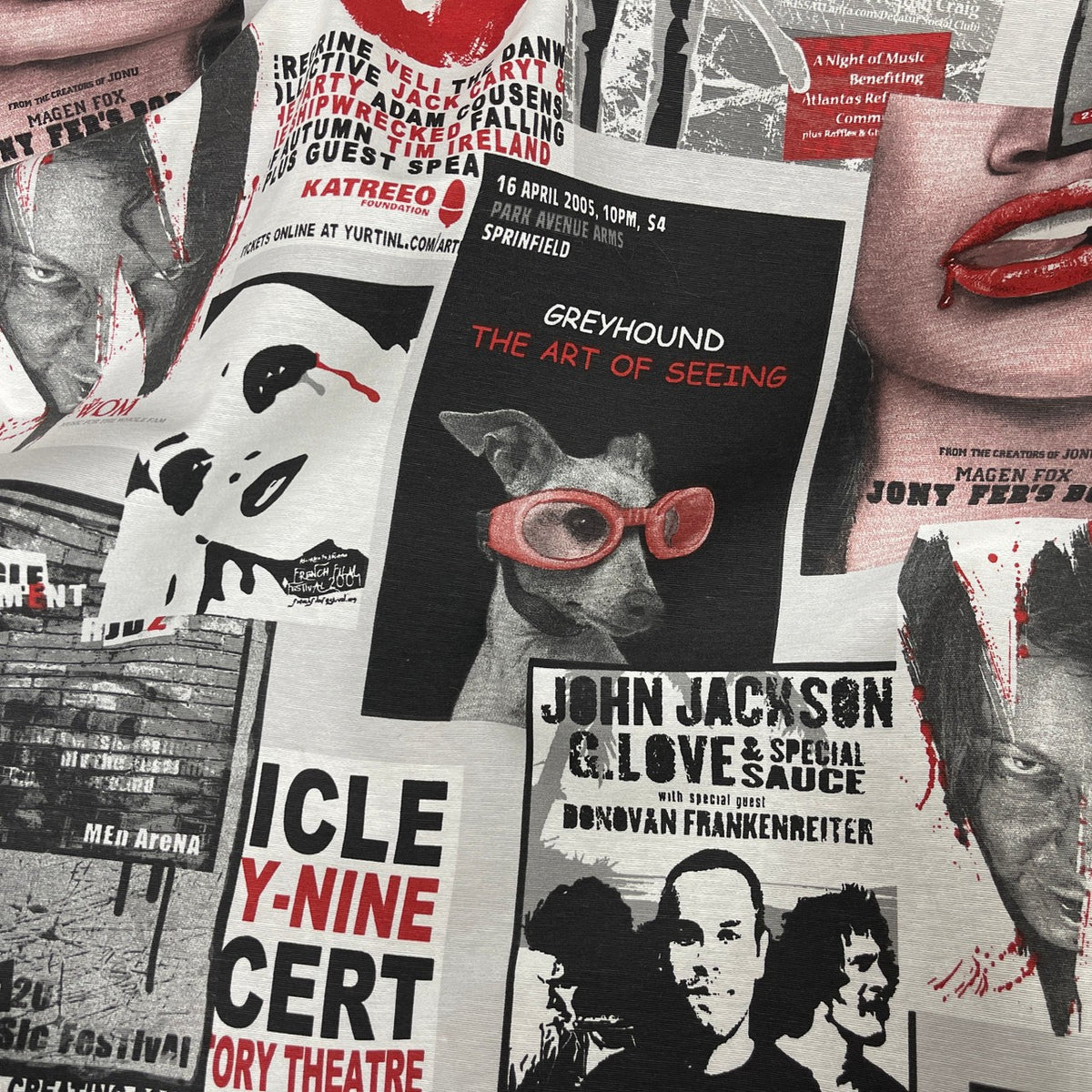 Retro Sci-Fi & Horror Movie Poster Print Cotton Fabric, Curtain & Craft 140cm - image 7 - Bull Ring Fabrics