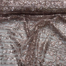 LUX Heavy Sequin Lace Embroidery Fabric Bridal Wedding Dress Material 60" GOLD
