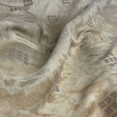 Patterned Faux Suede Fabric Interior Crafts Cushions Dress Bags Sewing 60” TAN