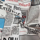 Newspaper Print Cotton Linen Look Fabric, Washington Post Headlines 140cm - image 3 - Bull Ring Fabrics