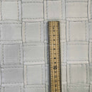 20m Vinyl Box Quilted Faux Leather Fabric Square Heavy Upholstery Sofa