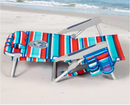 Tommy Bahama 5-Position Backpack Beach Chair Insulated Pouch Pillow 136kg NEW