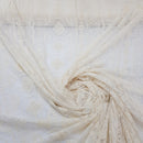 Premium Dress Lace Fabric Dahlia Embroidery Net Bridal Wedding Lace 60", Cream