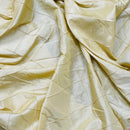Beige Large Diamonds Quilted Taffeta Fabric - image 3 - Bull Ring Fabrics