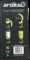 Artika Camping 4-in-1 Modular Portable Outdoor Kit Fan/Light/Fly Mosquito Zapper