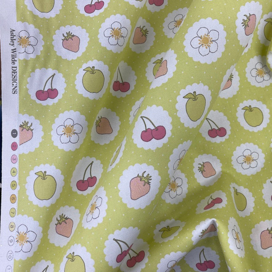 Ashley Wilde Fruits Print Cotton Fabric, Kitchen Curtains & Cushions 140cm - image 2 - Bull Ring Fabrics