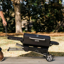 Masterbuilt Portable Charcoal BBQ & Smoker with Cart in Black