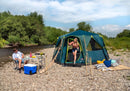Coleman Tent Octagon 8 Man Festival Dome Tent Blackout Camping XL Tent GREEN