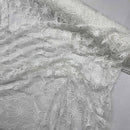 Premium Lace Embroidery Tulle/Net Lace Liberty Floral Flower Fabric, Cream