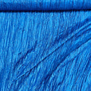 Plain Crushed Taffeta Fabric for Dresses, Curtains and Cushions in Royal Blue - image 2