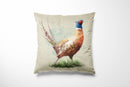Cushion Bag Panels Animals Linen Fabric Kitten Dogs Rabbit Hare Peacocks 18x18"