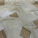 100% Polyester Voile - Gold Suede Draping Net Curtain Fabric Privacy 60", Cream