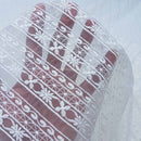 Bridal Lace Guipure Organza Lace Tabula Dress Fabric, Cream