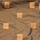 Suede Patch  Velvet Flock Taffeta Fabric, Brown