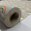 Rainbows in the Clouds 100% Cotton Fabric, Nursery Curtains & Upholstery 140cm - image 9 - Bull Ring Fabrics