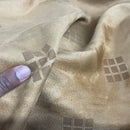 Patterned Faux Suede Fabric Interior Crafts Cushions Dress Bags Sewing 60” TAN