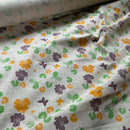 Colourful Butterflies & Flowers Linen Look Fabric, Curtain & Upholstery 140cm - Bull Ring Fabrics