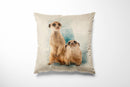 Cushion Bag Panels Animals Linen Fabric Kitten Dogs Rabbit Hare Peacocks 18x18"