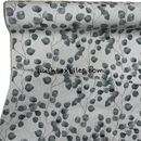 Grey & Natural Eucalyptus Money Leaf Linen Look Fabric, Upholstery 140cm - image 6 - Bull Ring Fabrics
