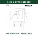 Lifetime 7ft Metal Kids Swing Set Garden 2 Swings Trapeze Bar Outdoor Ages 3-12