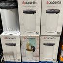 PREMIUM Brabantia 60L Laundry Bin White | Quick-Drop Lid | Removable Cotton Bag
