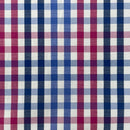 Blue & Pink Gingham Check 100% Cotton Fabric, Dressmaking & Craft 150cm - image 2 - Bull Ring Fabrics