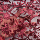 HEAVY SEQUINS LACE NET LACE Embroidery Bridal Wedding New Years Party Dress 54"