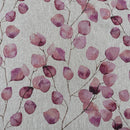 Pink Eucalyptus Leaves Linen Look Curtain Fabric, Cushions & Upholstery 140cm - Bull Ring Fabrics