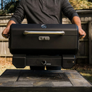 Masterbuilt Portable Charcoal BBQ & Smoker with Cart in Black