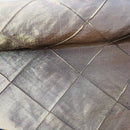 Brown Large Diamond Quilted Taffeta Fabric - image 6 - Bull Ring Fabrics
